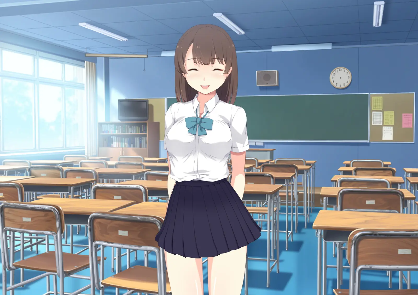 Daremo Inai Bokou Wa JK To Ore No Sex Himitsu Kichi | 아무도 없는 모교는 여고생과 나의 섹스 비밀기지